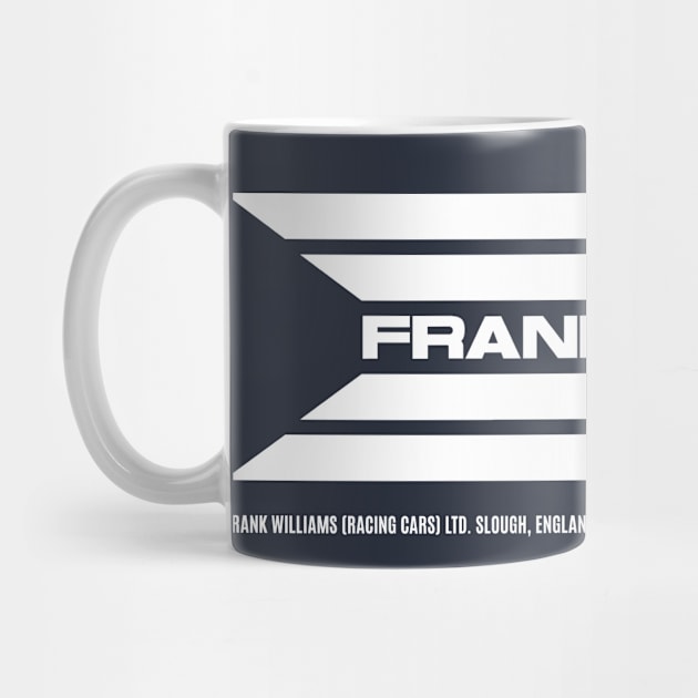 Frank Williams Racing 1969-70 team logo (with address) - white print by retropetrol